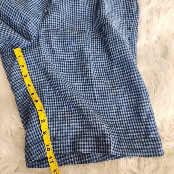 Tommy Bahama Linen Silk Shorts Mens 38 Checkered Chino Summer Mid‎ Rise 40x11 - Picture 9 of 15